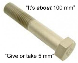 Example of Uncertainty in Metrology - Estimating the Length of a Bolt