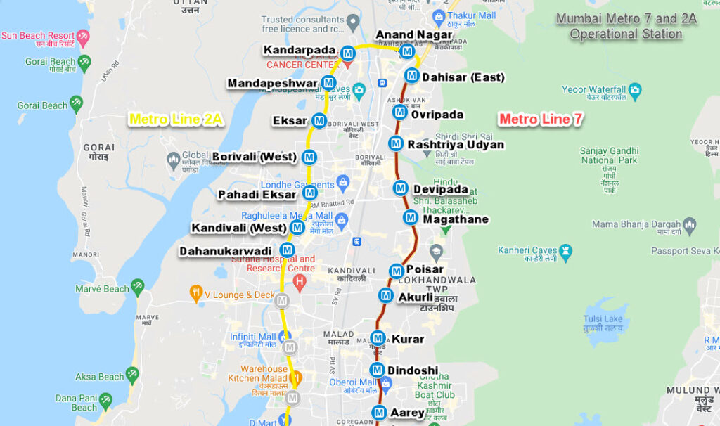 Mumbai Metro Map 2024 - Gaye Pearle