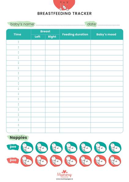 Breastfeeding tracker | MummyPages.uk