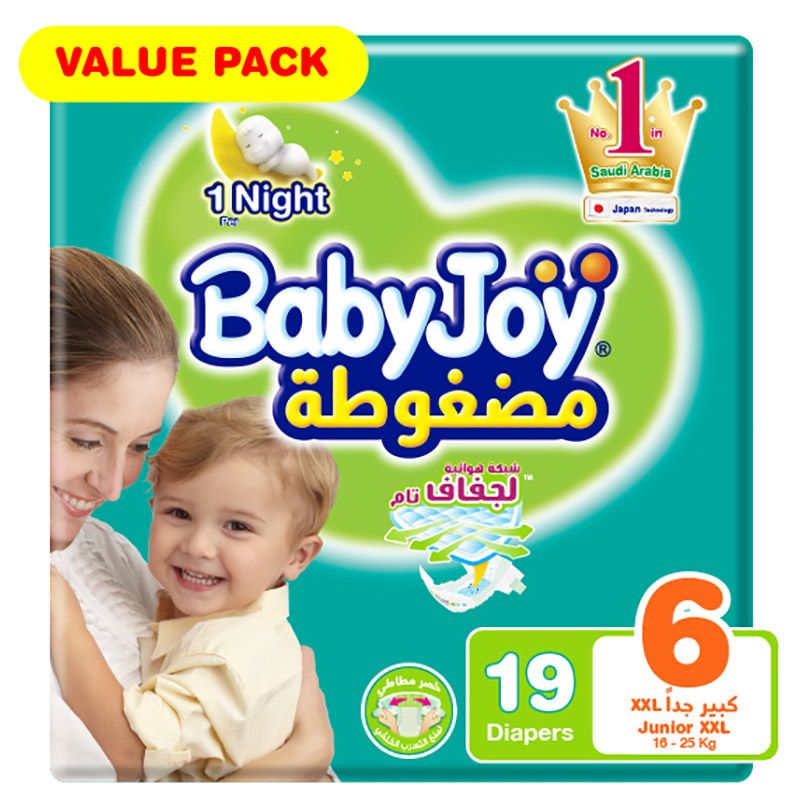 BabyJoy - Diaper Value Pack, Junior xxL, 16+ kg - 19 count