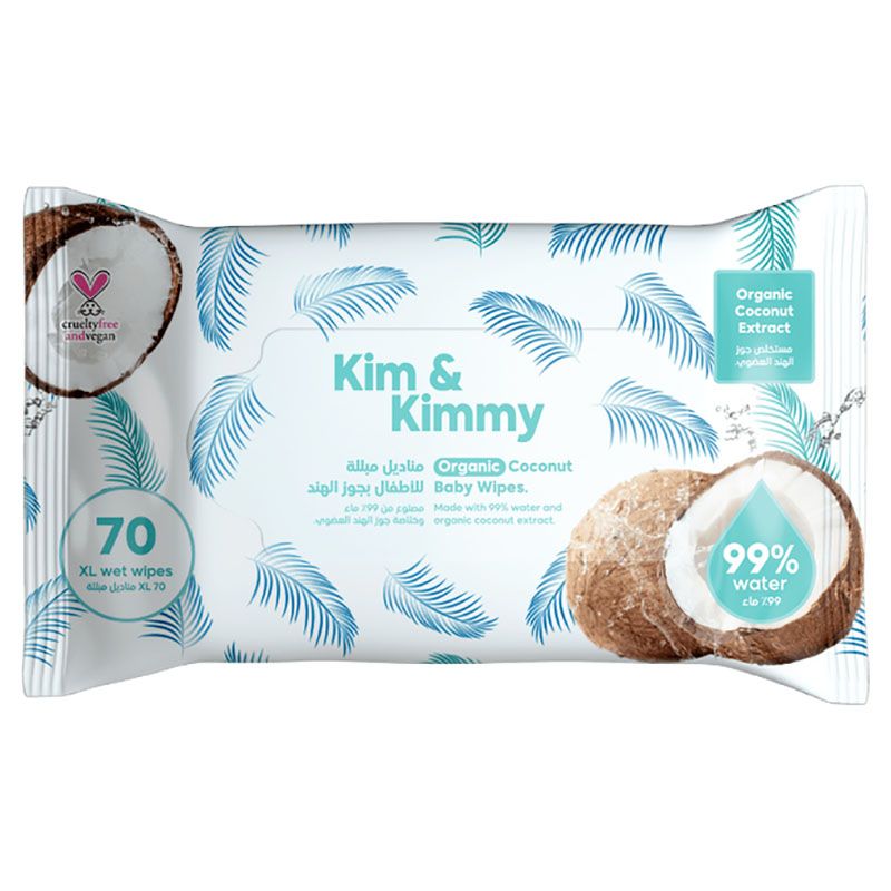 Kim & Kimmy - Coconut Wipes - 70pc