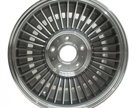 Corvette Direct-Bolt Knock-Off Wheel, Dark Face Replica, 1965-1966