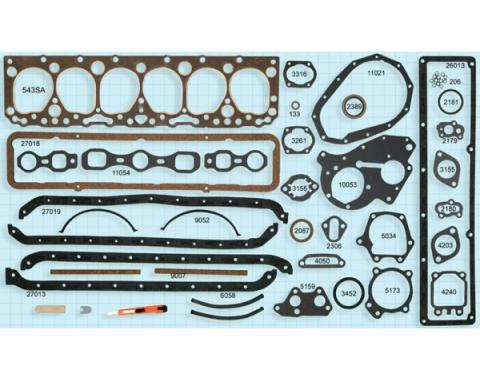 Chevy Engine Gasket Set, 235 CI, 1955-1957