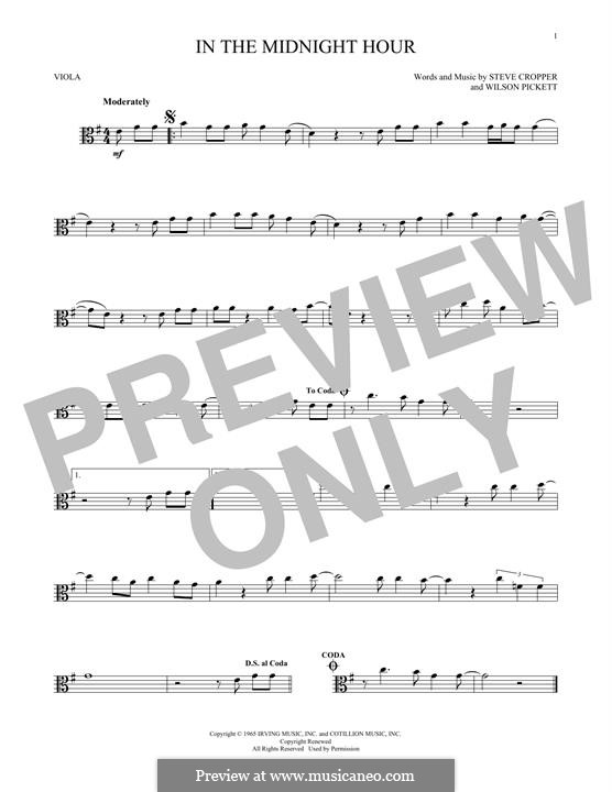 In the Midnight Hour: For viola by Steve Cropper, Wilson Pickett