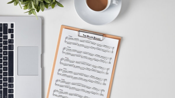 major scales sheet music; free 