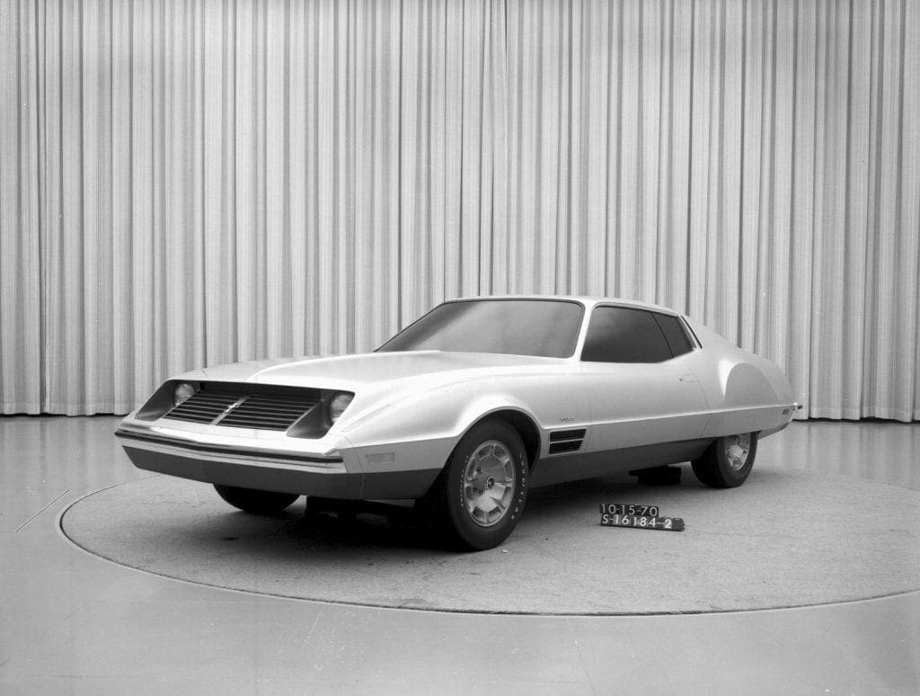 One of the earliest prototype designs of the Mustang II.