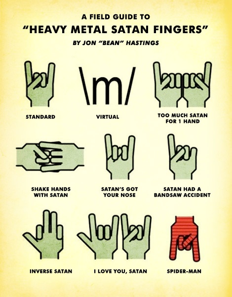 heavy metal satan fingers