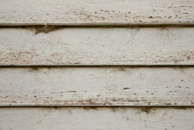 dirty white wooden weatherboard wall background image