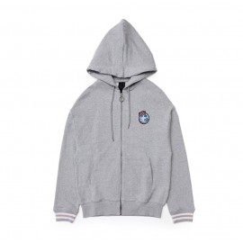 BT21 MANG GRAY ARTWORK HOODED ZIP-UP