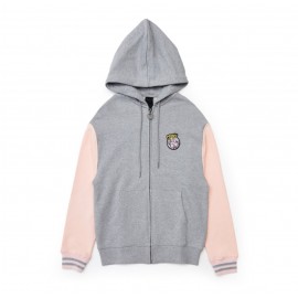 BT21 COOKY GRAY ARTWORK HOODED ZIP-UP