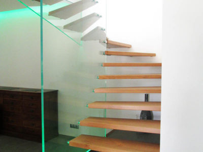 interior glass railing