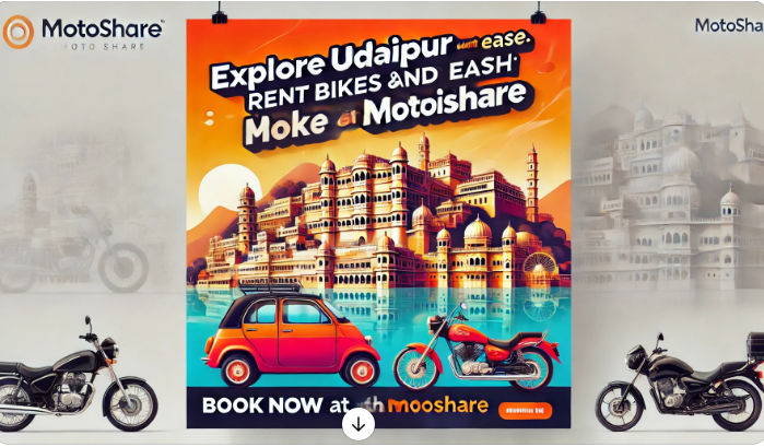 Explore Udaipur with Ease: Rent Bikes and Cars Online with Motoshare