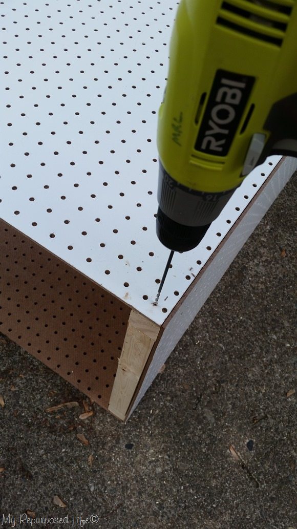 pegboard tool cart