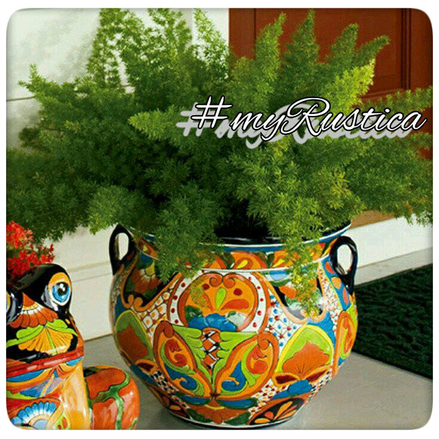 mexican flower pots and talavera planters