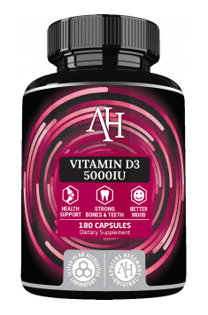 Clinically tested Vitamin D3 in high, 5000IU concentration