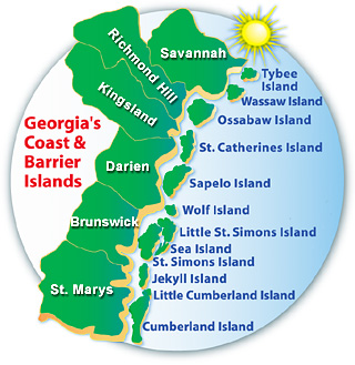 Barrier Islands Map