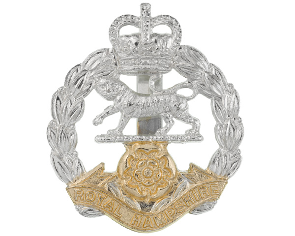 Other ranks' cap badge, The Royal Hampshire Regiment, c1971