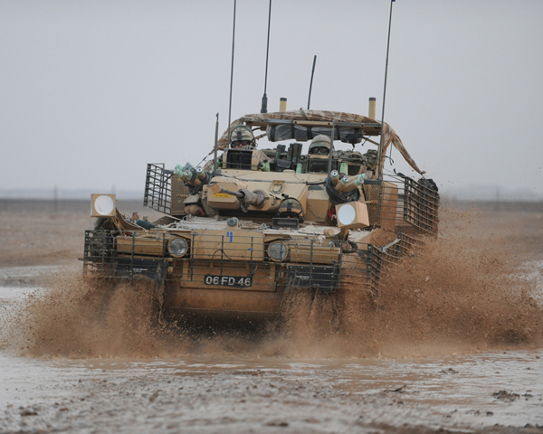 A Scimitar CVR(T) light reconnaissance tank, 2011