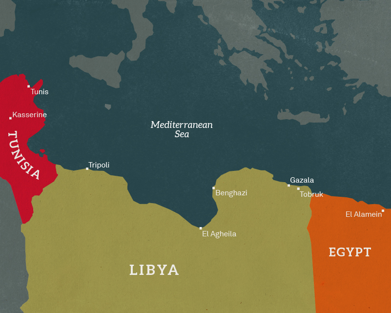 Wwii Africa Campaign Map