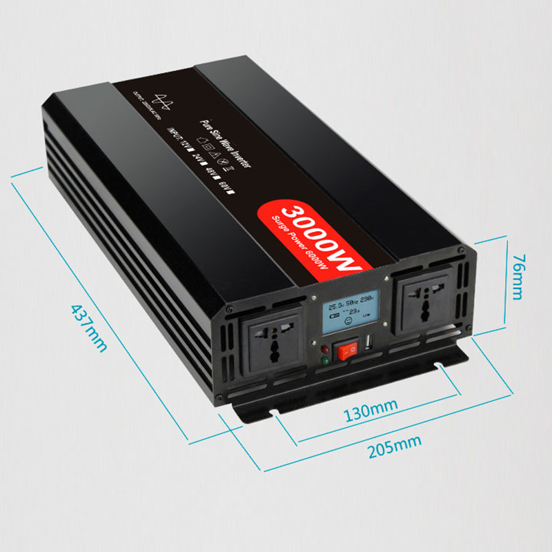 3000W Pure Sine Wave Inverter DC to AC