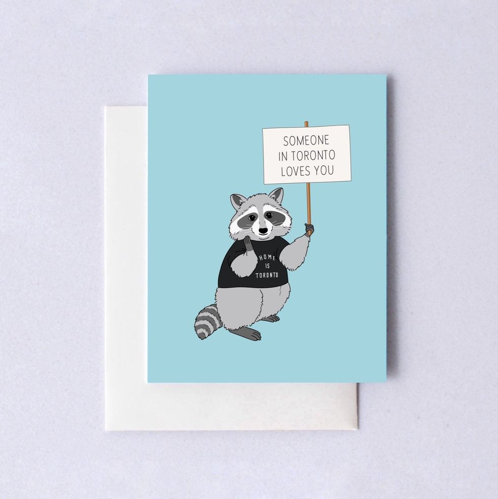 Raccoon Card - Narcity