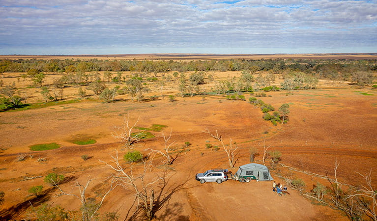 The red dirt of Mount Wood campground in Sturt National Park. Photo: John Spencer/DPIE