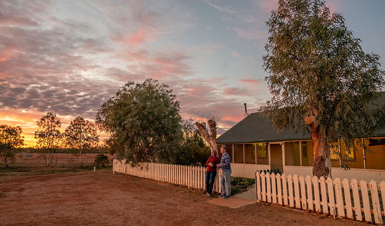 Mount Wood Homestead at sunrise. Photo: John Spencer/DPIE