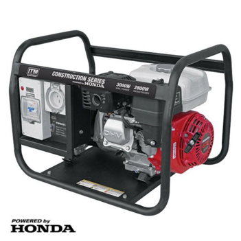 Construction Series Generator Petrol Powered by Honda GX200 Engine ITM TM522-3000