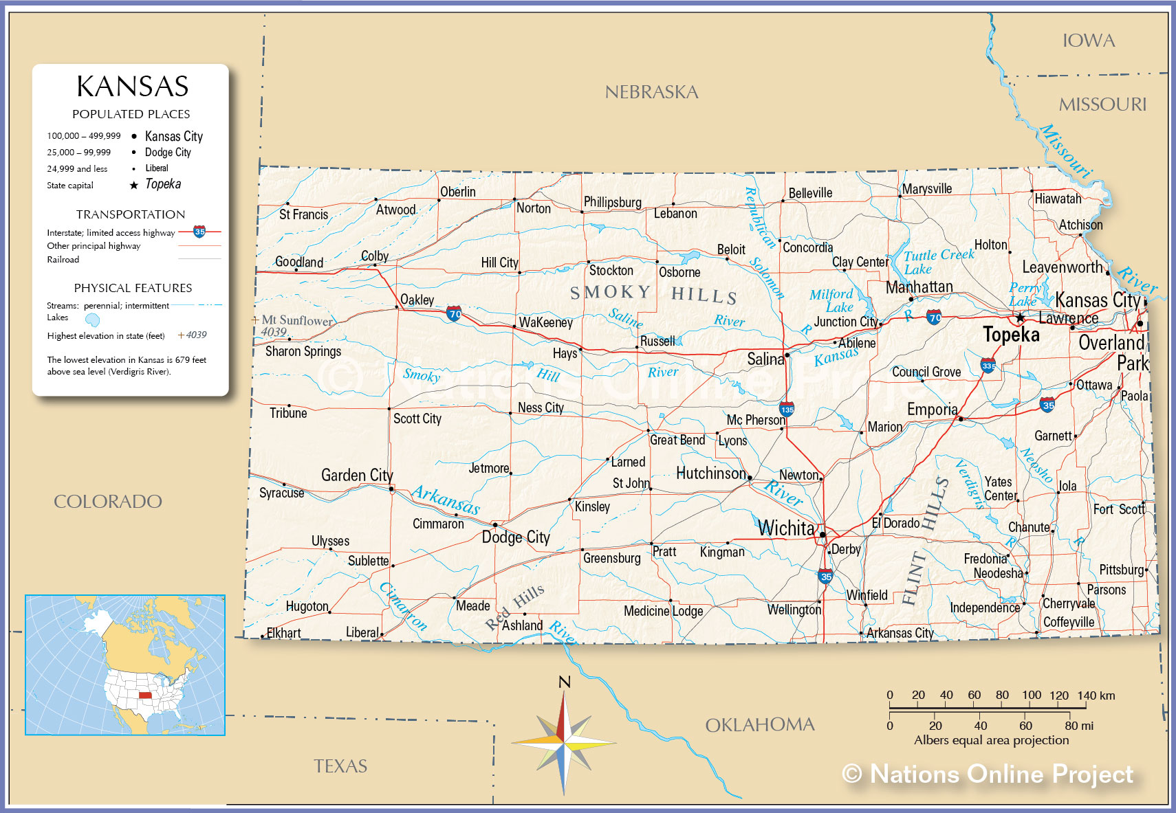 Map Of Kansas Cities And Roads Gis Geography | sexiezpix Web Porn