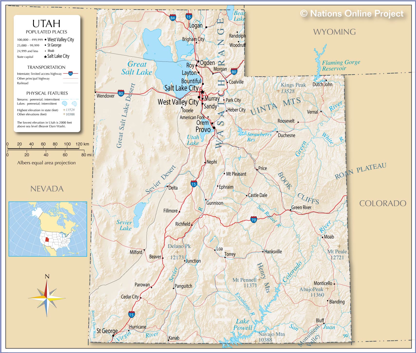 A Comprehensive Look At The Geography And Significance Of Utah’s Map ...