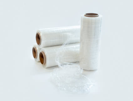 Stretch wrap in 3 and 13 inch rolls for packing furniture