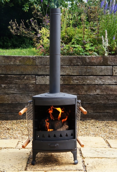 Hellfire GARDEN Cast Iron Stove Cooker BBQ Patio Heater - Pizza Oven