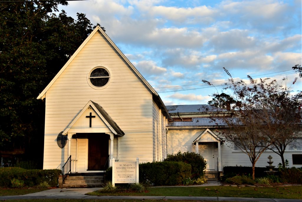 Beautiful gothic-style white church