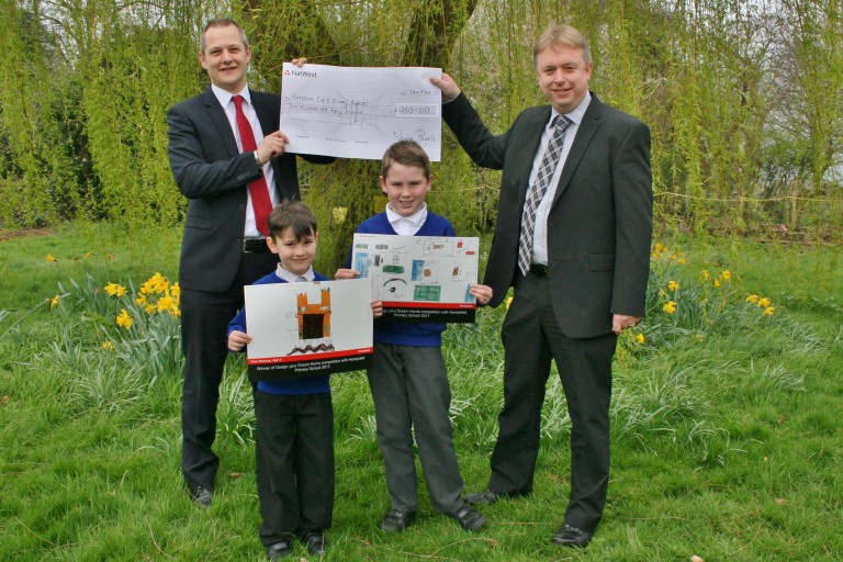 Budding architects in Hempsted School