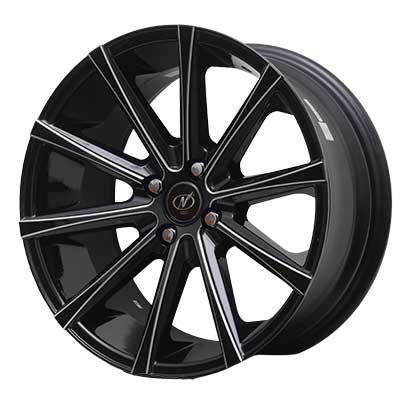 17x8 Exotic 4x100 Black Milled