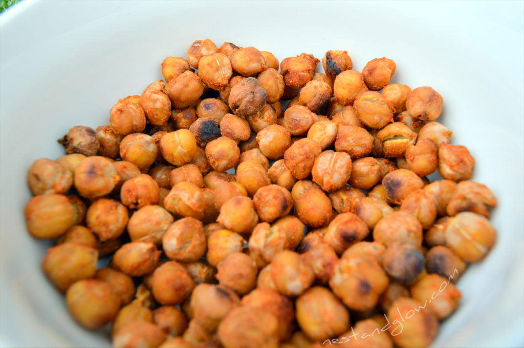 Smokey Roast Chilli Chickpeas Close Up