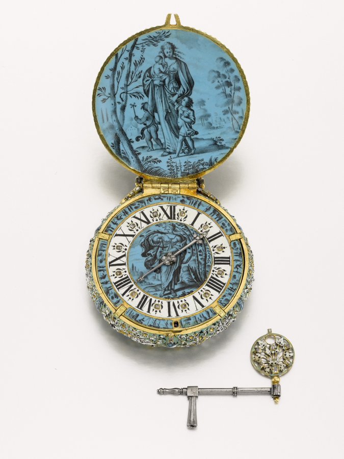 The Jehan Cremsdorff Gold, Enamel, and Diamond-set Verge Watch sold for .7 million US dollars in London in July of 2019 at Sotheby’s.