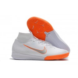 Nike Mercurial SuperflyX VI Elite IC Indoor Shoes White Orange