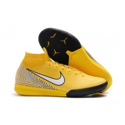 Neymar Nike Mercurial SuperflyX VI Elite IC Indoor Shoes Yellow White