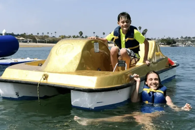 pedal boat rental fun at Newport Dunes