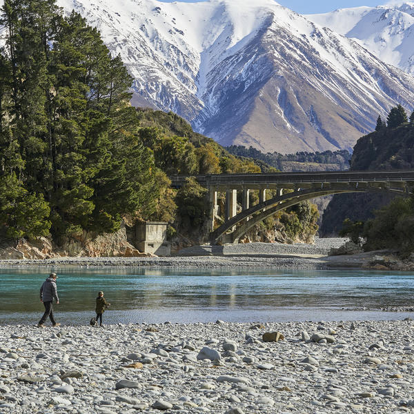 Good Morning World from the Rakaia River, Canterbury 