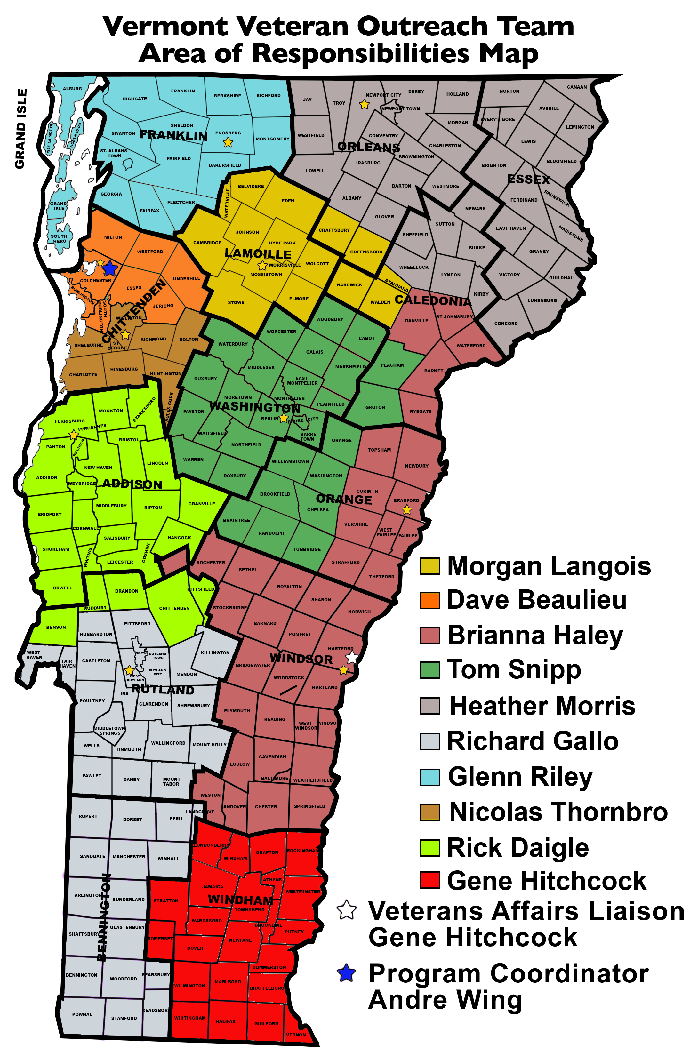 Vermont County Map Counties In Vermont County Map Map Political Map ...