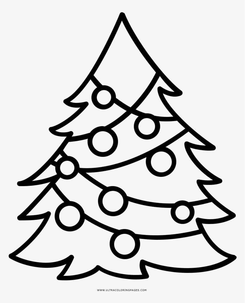 Dibujo De Árbol De Navidad Para Colorear - Christmas Day Transparent PNG -  1000x1000 - Free Download on NicePNG