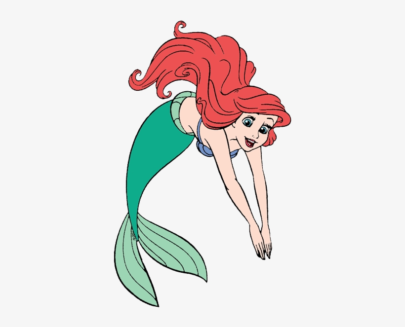 Download Jpg Free Stock Ariel Transparent Svg Little Mermaid Ariel Diving Transparent Png 372x592 Free Download On Nicepng