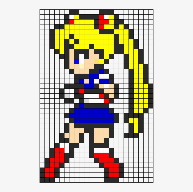 Hama Beads Serena Sailor Moon In Pixel Art Pattern Hama Beads | The ...