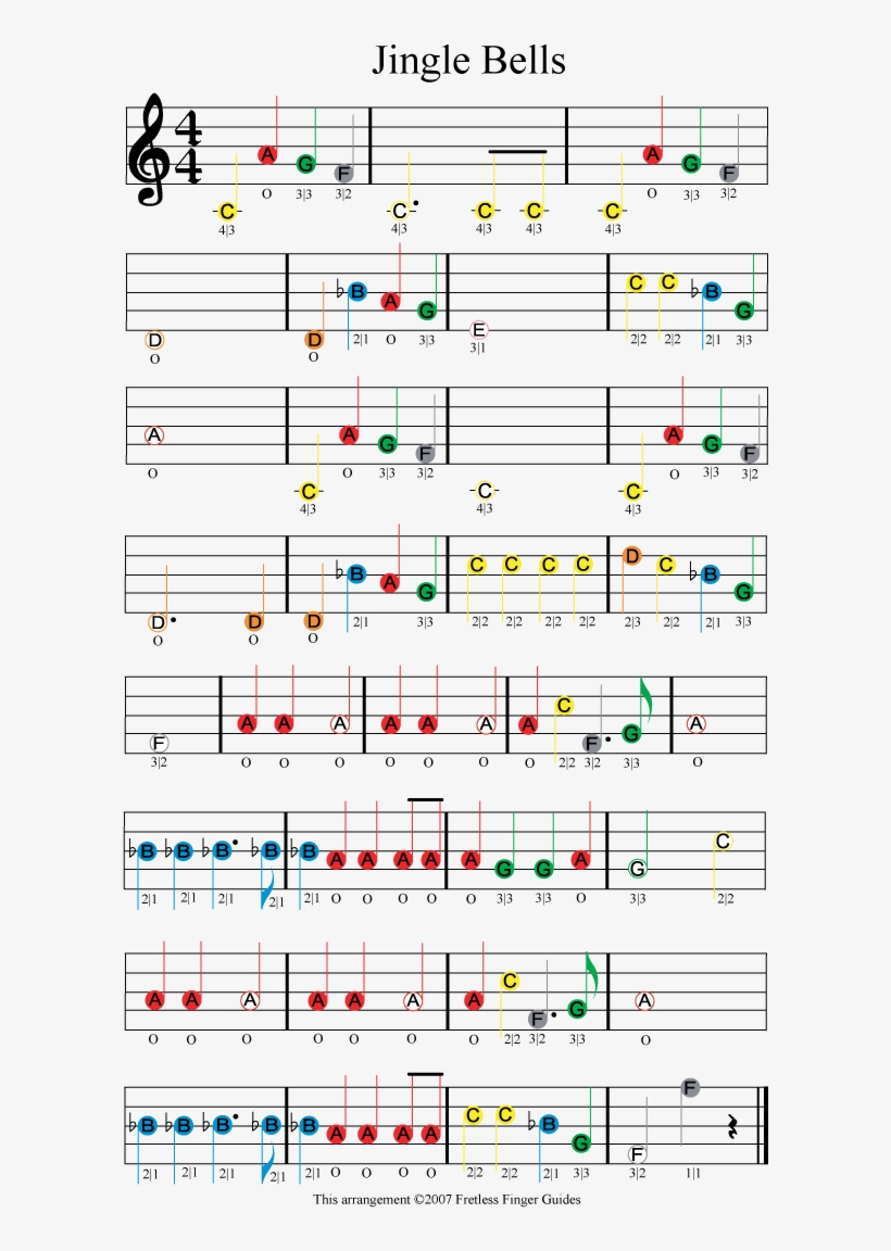 Jingle Bells Sheet Music For Guitar