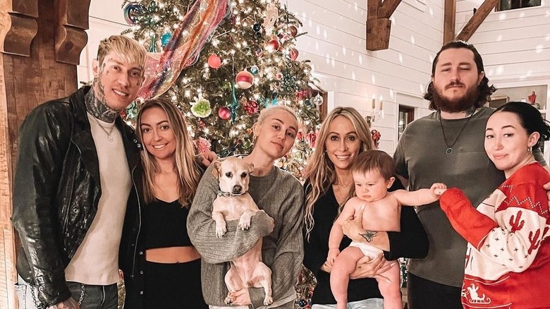 Cyrus family on Christmas