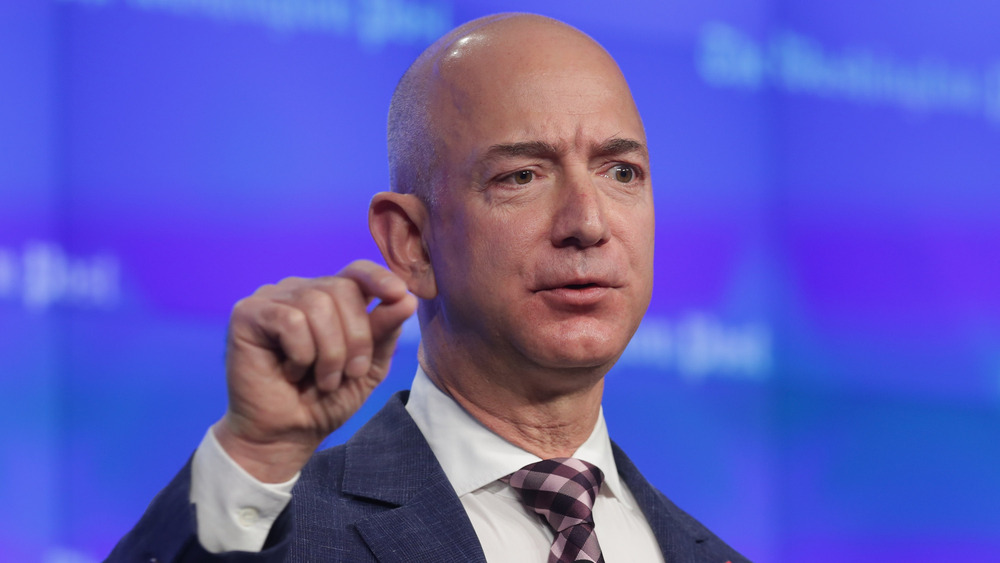 Jeff Bezos looking serious