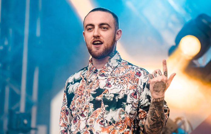 Mac Miller performing live on stage