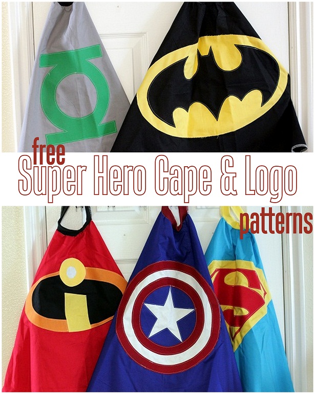 Free super hero cape patterns | 25+ creative DIY costumes for boys